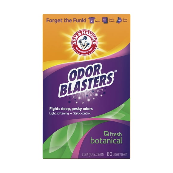 Arm & Hammer Odor Blaster Sheets Fresh Botanical 80ct