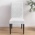 thumbnail image 2 of Burnt Orange Dining Chair Cover Set of 4,Stretch Chair Protectors Slipcover,Spandex Kitchen Chair Seat Back Cushion Slip Cover for Dining Room,Party,Hotel Geometric Minimalist, 2 of 6