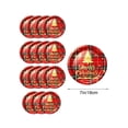 thumbnail image 3 of Christmas Disposable Paper Plates, Red Plaid Christmas Tree Santa Printed Heavy Duty Paper Dinner Plates, Food Safe Disposable Tableware for Christmas Holiday Family Dinner Party Supplies(20pc), 3 of 6