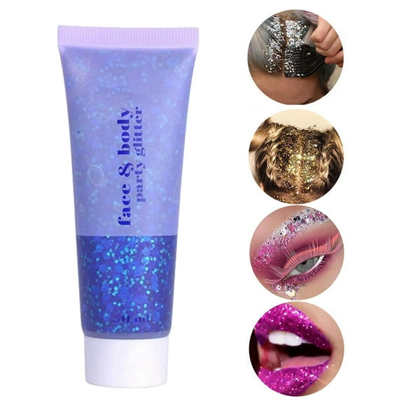 de ojos con para ojos para mujer, maquillaje con lentejuelas pigmentadas, brillante para maquillaje, Navidad, , Azul Macarena brillo de sombra de ojos