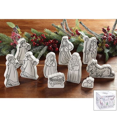 Burton & Burton Nativity 10 Pc Nativity Set - Walmart.com