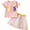 Pink, variant on Xyant Toddler Baby Girl Easter Outfit Bunny Embroidery Short Sleeve T Shirts Tulle Skirt 2Pcs Dress Set (Pink,2-3 Years)
