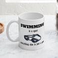 thumbnail image 3 of CafePress - Swimming Is A Sport Mug - 11 oz Ceramic Mug - Novelty Coffee Tea Cup, 3 of 3