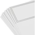 thumbnail image 5 of Qucyy 20pcs Place Cards, Line Border Printable Place Name Cards for Table Setting Wedding Dinner Parties Events Reserved Seating, White Silver Double Line, 5 of 5