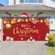 thumbnail image 5 of Fondo navideño para puerta de garaje | Pancarta navideña para exteriores con Papá Noel, copos de nieve y árboles | Tela de poliéster resistente a la intemperie con ojales para colgar fácilmente, 5 of 6