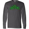 thumbnail image 3 of Inktastic St. Patrick's Day Clovers in Plaid Long Sleeve T-Shirt, 3 of 5