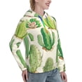 thumbnail image 6 of Lsque Cactus And Succulent Pattern Casual Women's Hoodie,Hooded Sweatshirt with Kangaroo Pocket,Pullover Hoodie with Eye-catching Drawstrings-Medium, 6 of 7