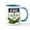 White/Blue Inside, variant on CafePress - Beware Of Crazy Frog Lady - 11 oz Ceramic Mug - Novelty Coffee Tea Cup