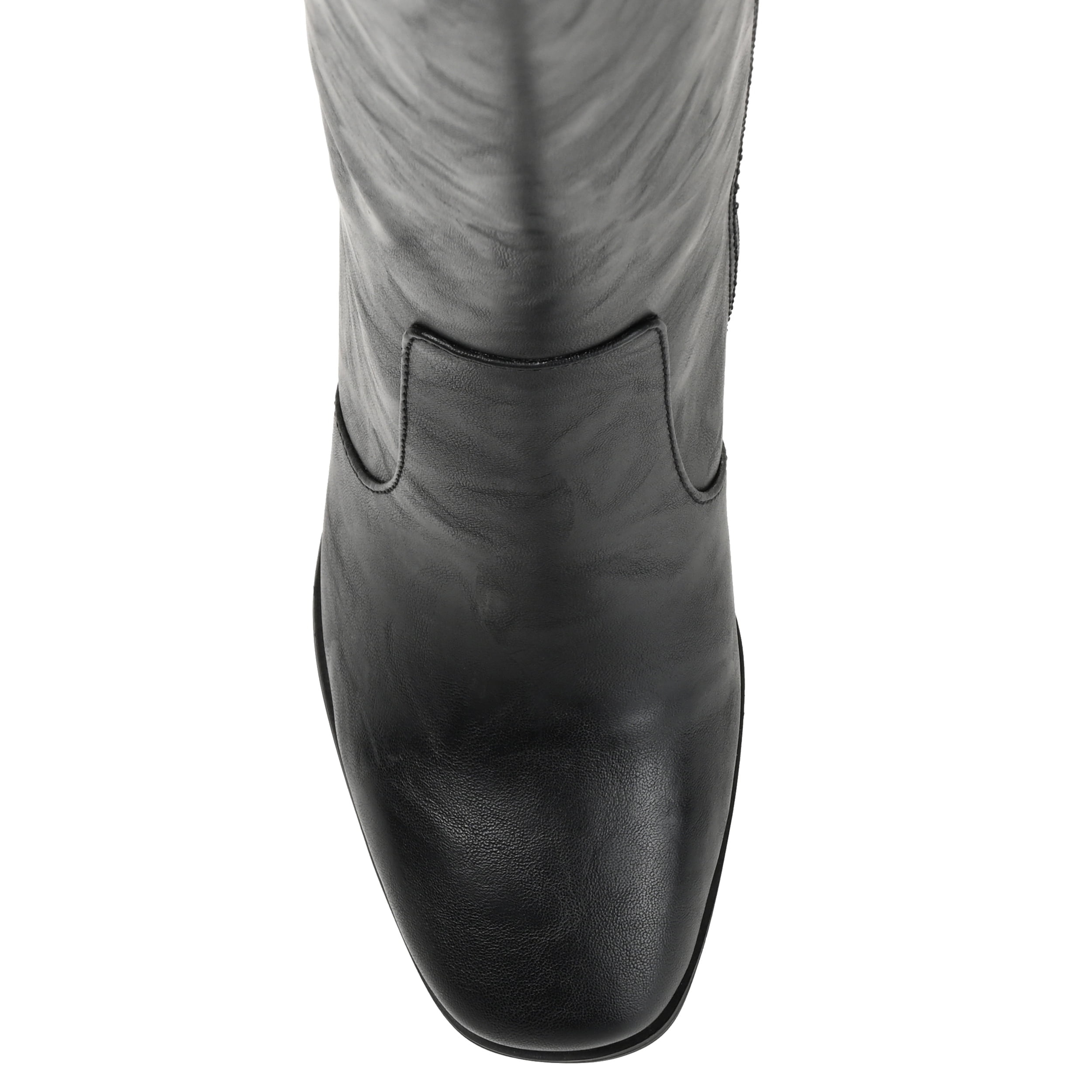 Journee Womens Karima Extra Wide Calf Stacked Heel Knee High Boots