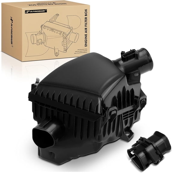 A-Premium Engine Air Filter Cleaner Box Housing W/Filter Screen Compatible with Toyota Tundra 2022-2024, Sequoia 2023-2024, 3.4L