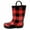 Buffalo Plaid, variant on Kids Printed Rain Boots