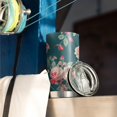 thumbnail image 3 of 20 Oz Pioneer Flower Coffee Tumbler Double Wall Insulated Stainless Steel Water Bottle | Metal Reusable Thermoses Flask with Cup Cap | Leak & Sweat Proof with Anti-Dust Lid, 3 of 7