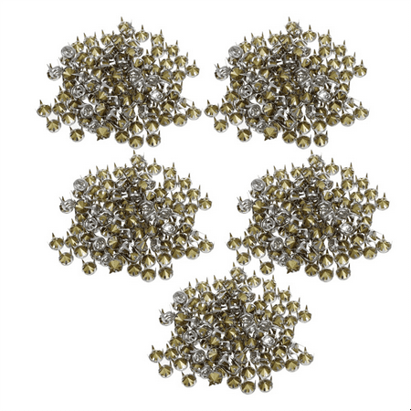 

500 Pcs 7 mm Metal Rhinestone Studded Silver Studs Round Studs Crystal Rivets