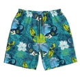 thumbnail image 5 of Goofa Shark And Leaves Printed Mens Swim Trunks Summer Quick Dry Short Beach Swimwear Bathing Suits-Small, 5 of 9