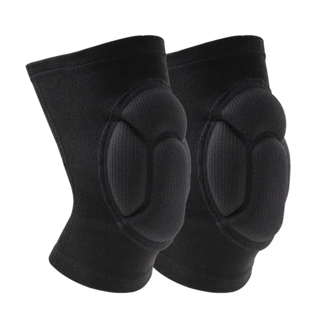 1 Pair Protective Knee Pads Thick Sponge Football Volleyball Extreme Sports Anti-Slip Collision Avoidance Elastic Kneepad Brace