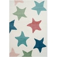 thumbnail image 1 of Ladole Rugs Stars Pattern Kids Area Rug Carpet in Cream Multicolor (5'3" x 7'6", 160cm x 230cm), 1 of 3