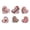 Pink, variant on CuiLiyq 6 Pcs Valentines Day Heart Wooden Signs, Rustic Farmhouse Style Love Block Decor, for Table Centerpiece Tiered Tray Mantel Shelf Display, Valentines Day Home Party Indoor Decorations