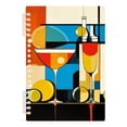 thumbnail image 7 of FORMRS 1-Subject Spiral Notebook 8" x 5" College Ruled 60 Refillable Sheet A5 Hard Cover, 2 Pack, Modern Cocktails, 7 of 7