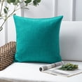 thumbnail image 2 of Phantoscope Linen-Look Decorative Throw Pillow with Insert, 18 x 18 in, Lake Blue, 1 Pack, 2 of 5