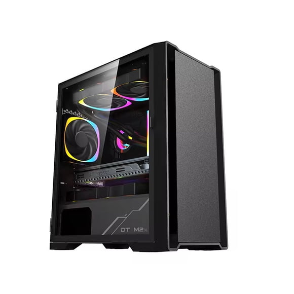 Black Mid-Tower Computer Case