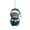thumbnail image 1 of Xihbxyly Colgante Navideño de Gatito para Coche, Diseño de Gato Adorable, Decoración Vibrante para Árbol de Navidad, Decoración Festiva para Interiores y Exteriores, Regalo Perfecto, Fácil de Colgar,, 1 of 2