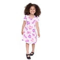 thumbnail image 4 of Barbie Toddler Girls Short Sleeve Drop Waist All Over Print Dress, Sizes 12M-5T, 4 of 6