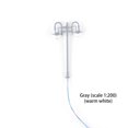 thumbnail image 3 of serony Model Lamppost Scaled 1:200 Landscape Building Decorations LED Railway Light Miniature Crafts Track Lamp Table Scenery Gray（1:200）（Warm）, 3 of 6