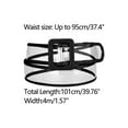 thumbnail image 3 of INSPIRE CHIC Women's Clear Waist Belts, Plus Size Skinny Belt Waistband for Jeans Dresses Coats Up to 95cm/37.4" Black, 3 of 4
