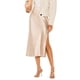 thumbnail image 1 of Falda para Mujer, de Satén de Seda, Elástica, de Cintura Alta, Estilo Informal, de Guepardo. Beige M, 1 of 5