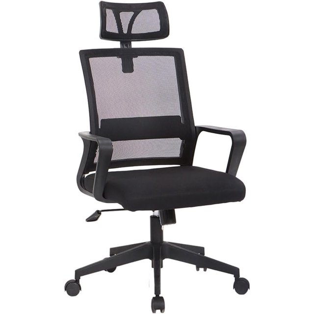 Silla de Oficina Ergonómica FRATELLO MUEBLES Keller Color Negro