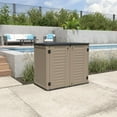 thumbnail image 7 of Outdoor Garden Storage Shed for Backyards and Patios, Plastic Storage Box Waterproof, Small Shed 26 Cubic Feet Capacity, 7 of 7