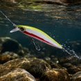 thumbnail image 3 of MInHoues Sinking Minnow Lure, 3.94" Hard Artificial Fishing Bait with Reinforced Hooks, Realistic Swimbait for Topmouth Culter and Trout, Freshwater Saltwater Tackle Gear, 3 of 5