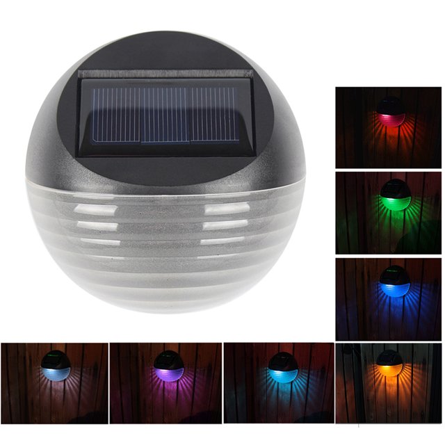 Lámpara de paisaje al aire libre de luz de pared de luz de cerca solar 6LED para