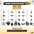 thumbnail image 4 of KatchOn, Glitter Black Halloween Garland - Pack of 8 | Black Hanging Bats Halloween Decoration | Witch Garland, Glitter Pumpkins Garland, Hanging Halloween Decorations | Halloween Ceiling Decorations, 4 of 6