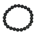 thumbnail image 2 of Shungite Bracelet - 8mm Beaded Stretch Bracelet and Healing Stones, 2 of 5