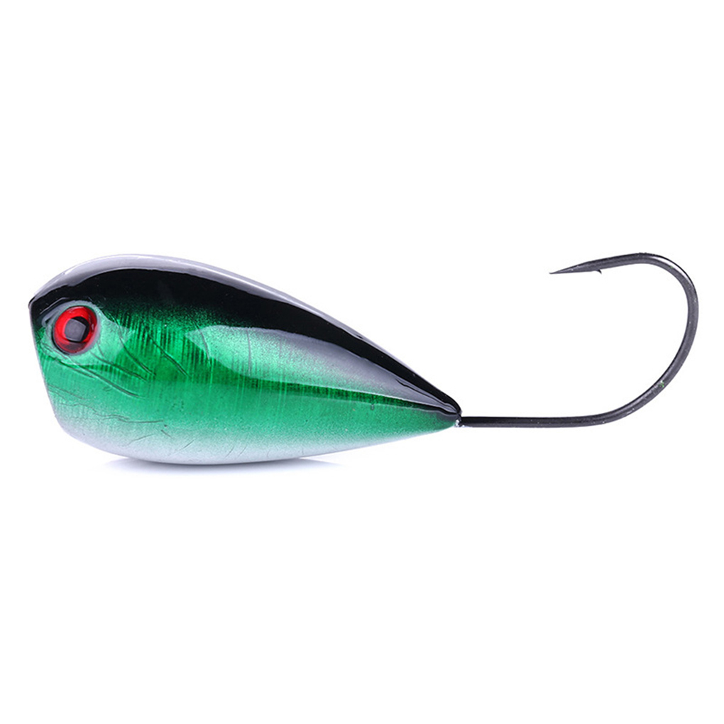 Lot De 3 Leurres Crème's Big Mouth Popper - Topwater Argent/dos Noir - Pêche