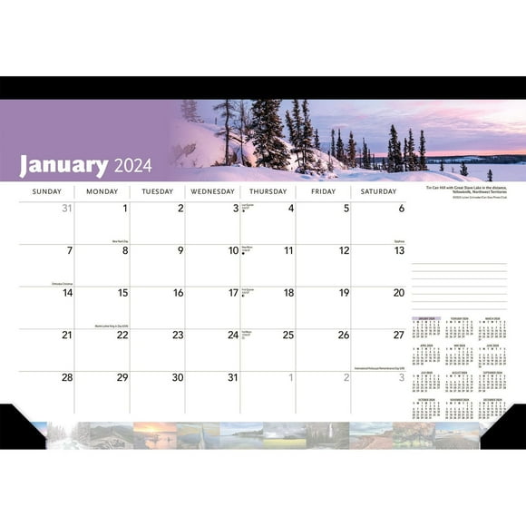Wyman Publishing Canadian Geographic 2024 Bloc-Notes 43.18x30.48 CM, 9781525611131