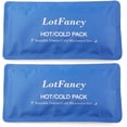 thumbnail image 1 of Set de 2 Bolsas de Hielo de Gel Reutilizable Frío Caliente para Terapia Lesiones Espalda 10.5x5pulg LotFancy LFY-8545543B, 1 of 2