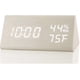 thumbnail image 1 of Digital Alarm Clock, With Electronic Wooden Led Time Display, 3 Alarm Settings, Humidity And Temperature Detection, Wooden Electric Clocks For Bedroom, 1 of 4