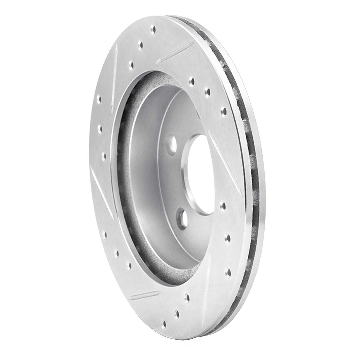 Dynamic Friction Company 631-54031R DFC Brake Rotor - Drilled And Slotted - Silver