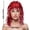 Red, variant on Comdrip Unisex Fringe Wig Retro Shiny Long Fancy Party Lightweight Colorful Sparkling Festival Accessories Headpiece Black