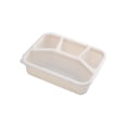 thumbnail image 3 of Kadlawus 4 Pcs Boîte à Lunch en Paille de Blé pour Cuisine, Boîte Bento à Quatre Compartiments, Récipient Alimentaire avec Couvercle Transparent, Boîte de Rangement Fraîche pour Réfrigérateur pour Fruits, Légumes, Collations, 3 of 9