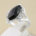 thumbnail image 4 of Earth Gems Jewelry Black Onyx Ring Sterling Silver Ring Gemstone Ring Statement Ring for Women, 4 of 4
