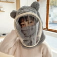 thumbnail image 2 of Daznico Children's Windproof Hat with Face and Earmuffs for Winter Thickened Pullover Design, 2 of 4