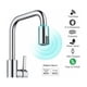thumbnail image 2 of Sensor de movimiento para ahorrar agua, grifo automático sin contacto para cocina y baño con acabado plateado, 2 of 5