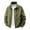 #147-Army Green, variant on Men's Casual Solid Color Lightweight Zip-Up Jacket Multiple Pockets Long Sleeve No Hood Utility Outerwear