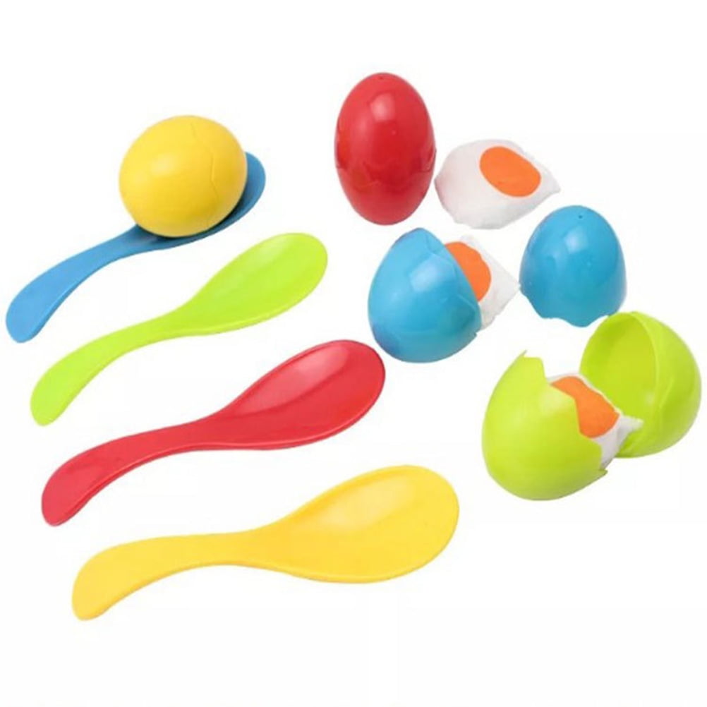 TureClos Eggs and Spoon Race Game Toy Set for Kids Outdoor Eggs and