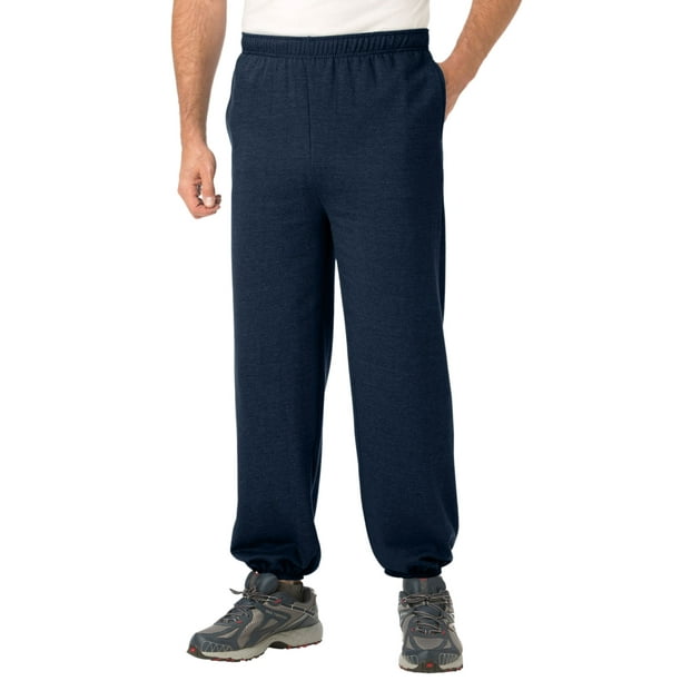 Kingsize - Kingsize Men's Big & Tall Fleece Elastic Cuff Sweatpants - Walmart.com - Walmart.com