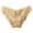 Khaki, variant on Custom Logo Low Rise Striped Invisible Cotton Thong Thongs for Women Black Xl