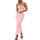 thumbnail image 2 of Vestido PRETTYGARDEN Strapless con Nudo Torcido Ajustado Maxi Rosa M, 2 of 8